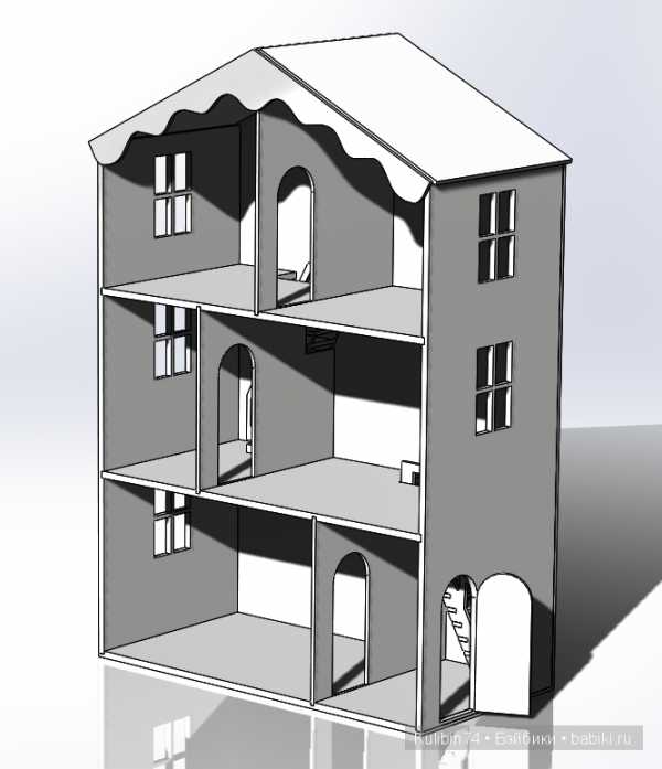 Домик самодельный кукольный – Как сделать кукольный домик своими руками: схема, фото и видео