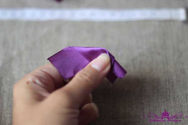Как делать розочки из атласной ленты – Сделай сам