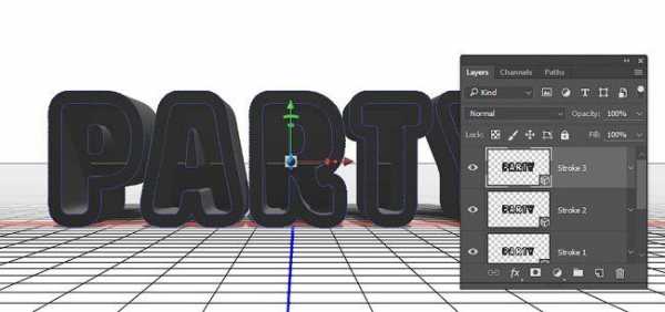 Как сделать буквы 3д – Как сделать 3D текст в фотошопе