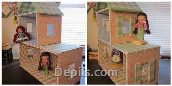 Как сделать домик для кукол – Кукольный домик своими руками: как сделать