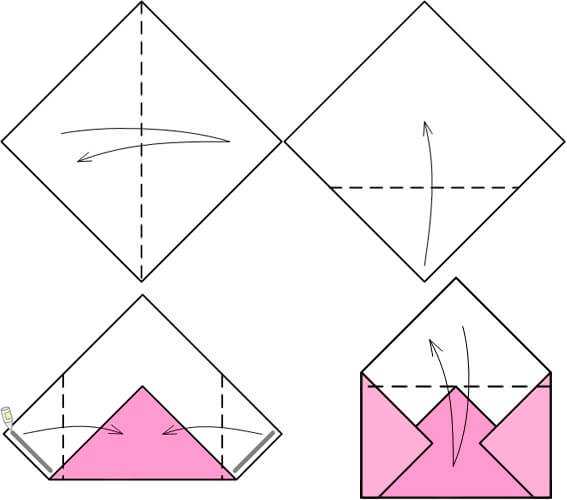 Как сделать из бумаги большой конверт – Как сделать конверт из бумаги для письма, денег: руководство