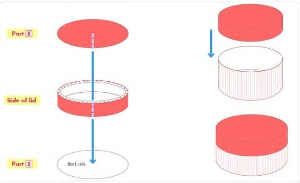 Как сделать из картона круглую коробку с крышкой – Сделать круглую коробку из картона своими руками – это просто