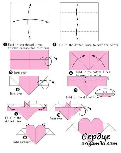 Как сделать из оригами сердечко – Описание, как сделать пошагово объёмное сердце в технике оригами своими руками