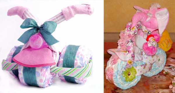 Как сделать из памперсов подарок – Поделки из памперсов своими руками, подаки новорожденным, идеи с фото