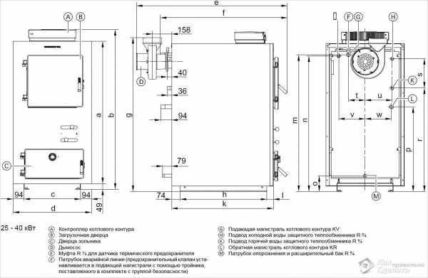 Как сделать котел отопления для частного дома – чертежи, виды, фото и видео