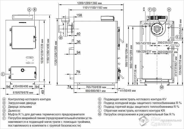 Как сделать котел отопления для частного дома – чертежи, виды, фото и видео