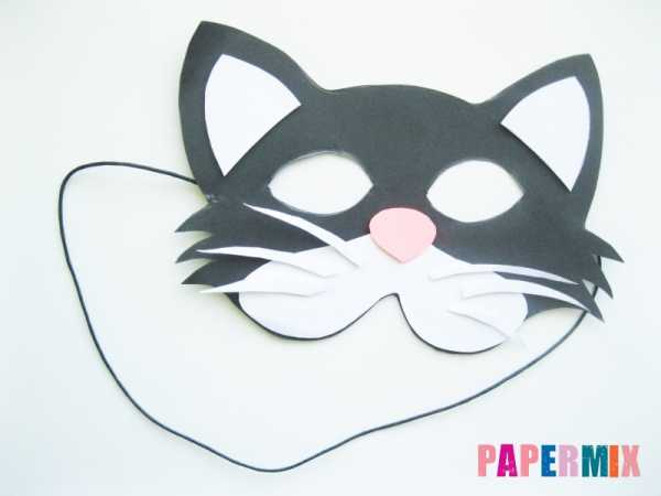 Как сделать маску кошки из картона своими руками – Как сделать маску кошки. Мастер-класс и видео