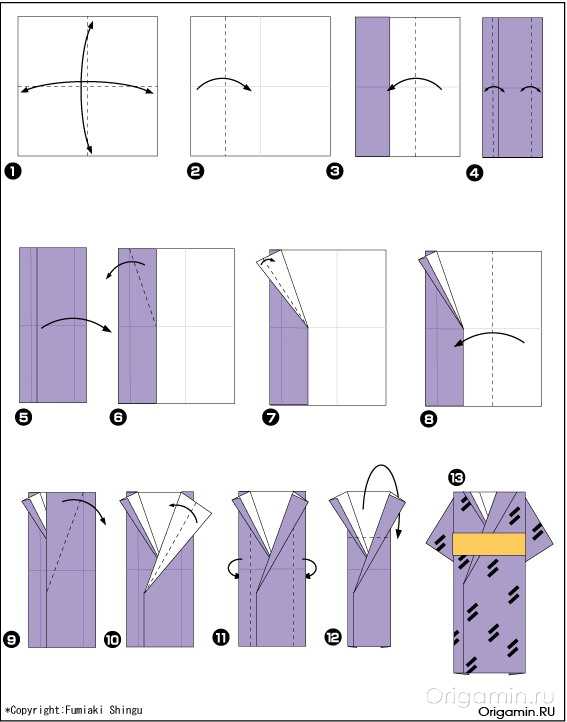 Как сделать оригами платье из бумаги – .