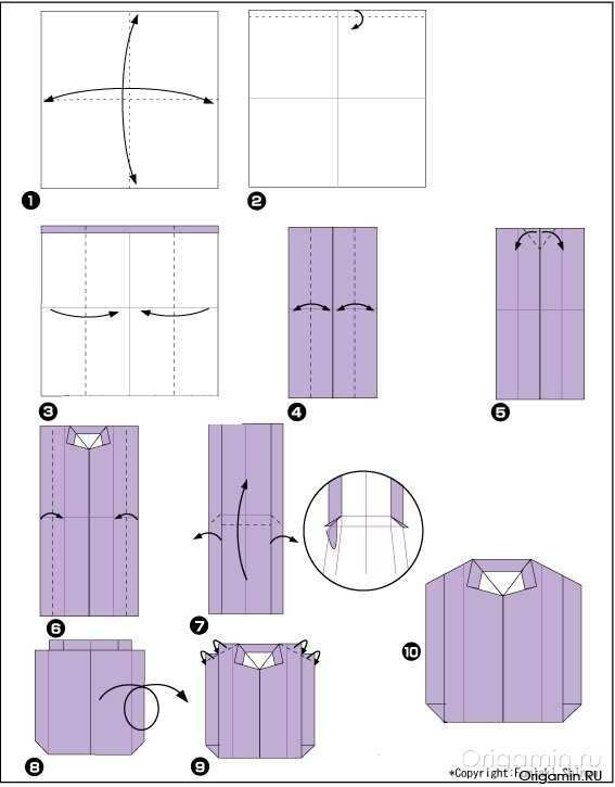 Как сделать оригами платье из бумаги – .