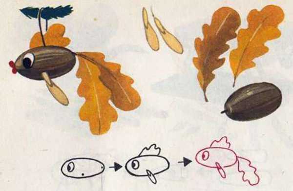 Как сделать поделки из листьев и шишек – Поделки из шишек, листьев, семян, соломки (вторая часть)