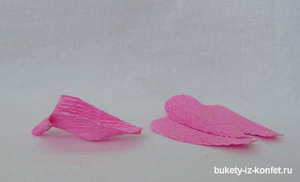 Как сделать розу и гофрированной бумаги и конфет – Роза из гофрированной бумаги — Букеты из конфет