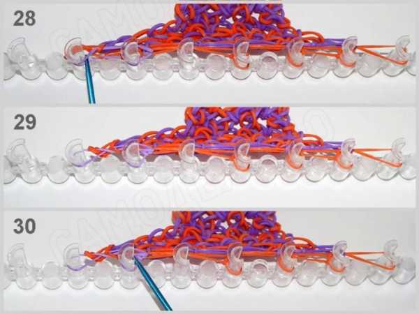 Как сплести из резинок на станке браслет чешуя дракона – Плетение браслета из резинок «Чешуя дракона» на станке.