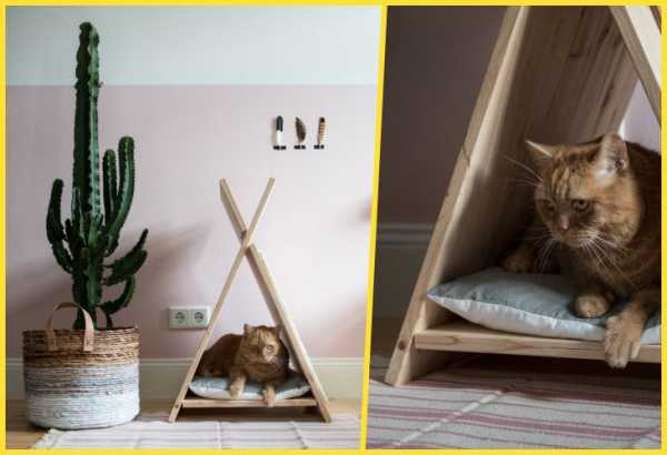 Как своими руками сделать домики для кошек – Домик для кошки своими руками пошаговая инструкция с фото