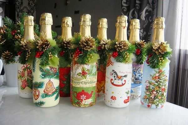 Как своими руками украсить бутылку шампанского на новый год своими руками – Как украсить бутылку шампанского на Новый год 2019 узнай тут