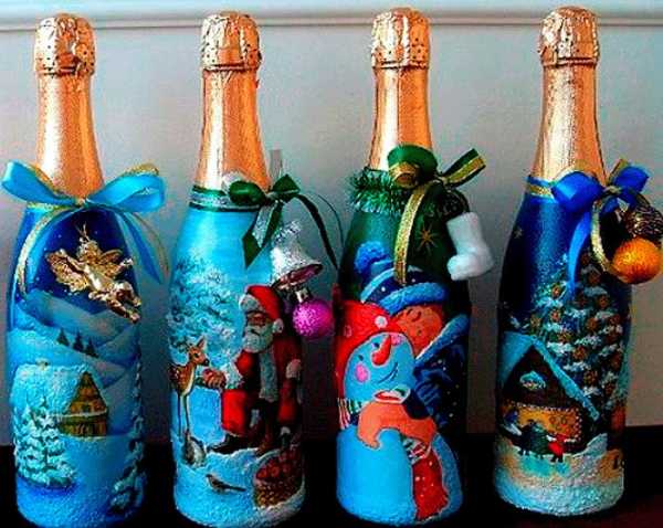 Как украсить бутылку шампанского на новый год конфетами своими руками – Как украсить бутылку шампанского на Новый год 2019 узнай тут