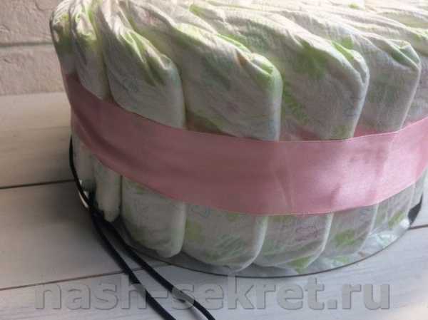 Как упаковать торт из памперсов в пленку прозрачную – Торт из памперсов +подробный МК
