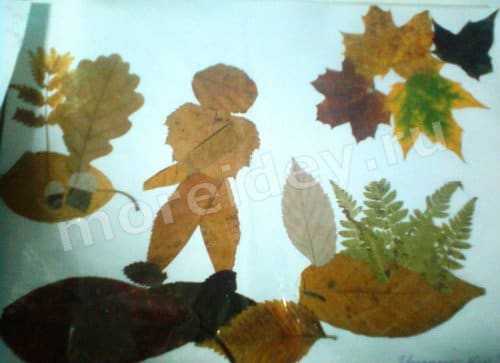 Картины про осень из листьев – Портрет осени из листьев