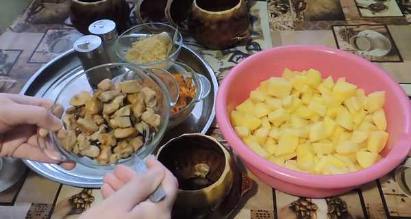 Картошка с мясом в горшочках с сыром – Мясо с картошкой в горшочках с сыром