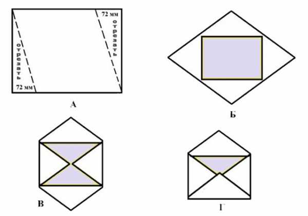 Конверт для денег из листа а4 – своими руками поэтапно, для письма без клея и ножниц, большой и маленький, фото и видео