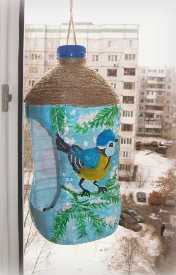 Кормушка из пластиковых бутылок для птиц – Кормушка для птиц из пластиковой бутылки: 700 фото, инструкции
