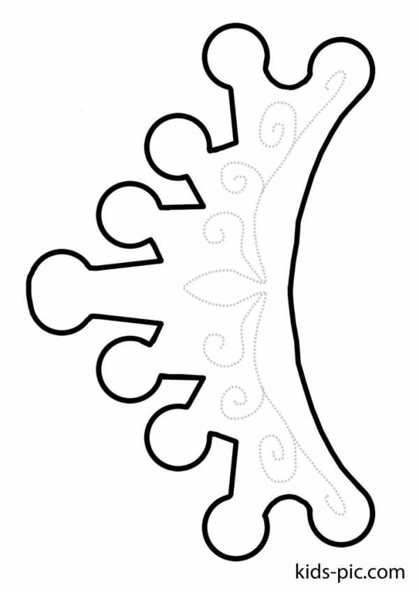 Корона для королевы своими руками из бумаги трафарет – Корона из Бумаги Шаблон для Вырезания