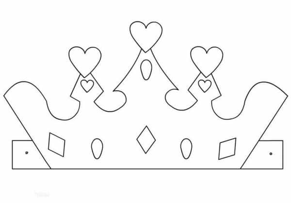 Корона для королевы своими руками из бумаги трафарет – Корона из Бумаги Шаблон для Вырезания