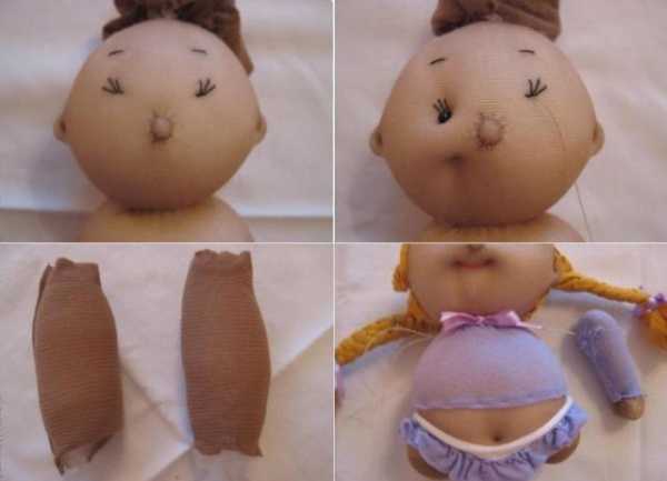 Куклы из чулка и синтепона – Как сделать куклу из капроновых колготок — пошаговая инструкция с фото