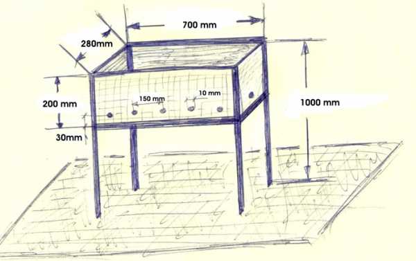 Мангал своими руками металлический – размеры и чертежи, пошаговая инструкция изготовления, как сварить самому