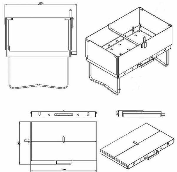 Мангал своими руками металлический – размеры и чертежи, пошаговая инструкция изготовления, как сварить самому