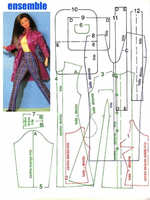 Мастер класс одежда для кукол барби – своими руками, выкройки, в натуральную величину, платье, пальто, для кена, пижаму, шубу, красивые, ткань, фото, видео