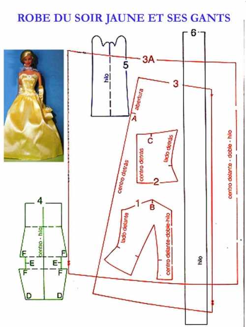 Мастер класс одежда для кукол барби – своими руками, выкройки, в натуральную величину, платье, пальто, для кена, пижаму, шубу, красивые, ткань, фото, видео