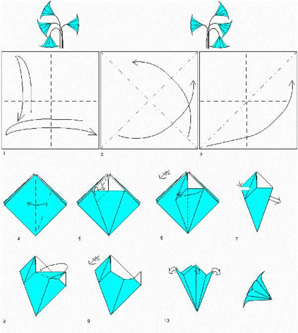 Оригами цветок простой цветок – : . . - 50 -!