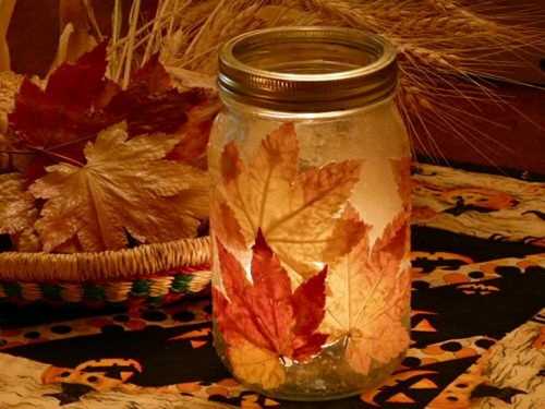 Осенние листья декор – Декор из сухих листьев в интерьере: осенний листопад (фото)