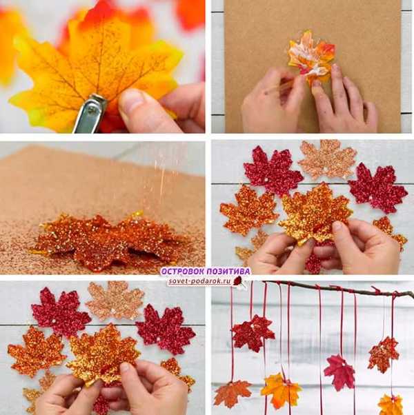 Осенние поделки на листе – Осенние поделки в садик своими руками