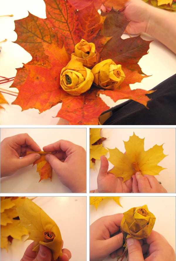 Поделка из листьев девушка осень – Портрет осени из листьев