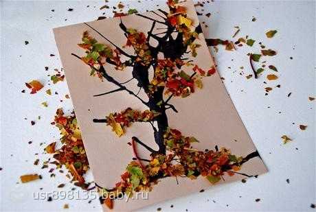Поделка из листьев на картоне – 75 фото идей из осенних сухих листьев