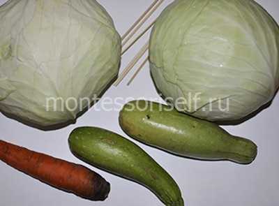 Поделка из вилка капусты – Изготовление осенних поделок из овощей