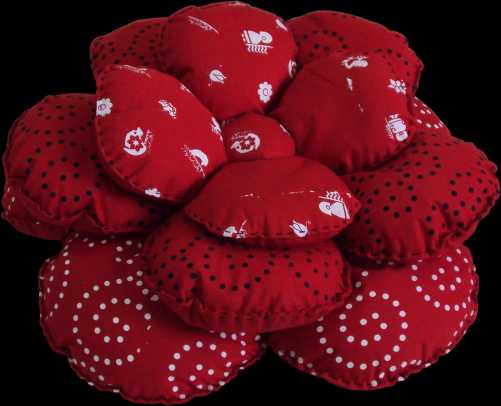 Подушки в виде цветка – Красивые подушки в форме цветов из ткани