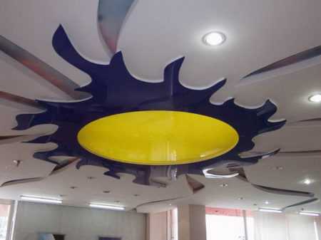 Потолок комбинированный натяжной с гипсокартоном фото – Комбинированные гипсокартонные и натяжные потолки: 65+ фото, избранные идеи