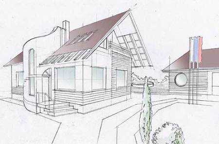 Проект чертеж дом – от наброска и эскиза до готового проекта
