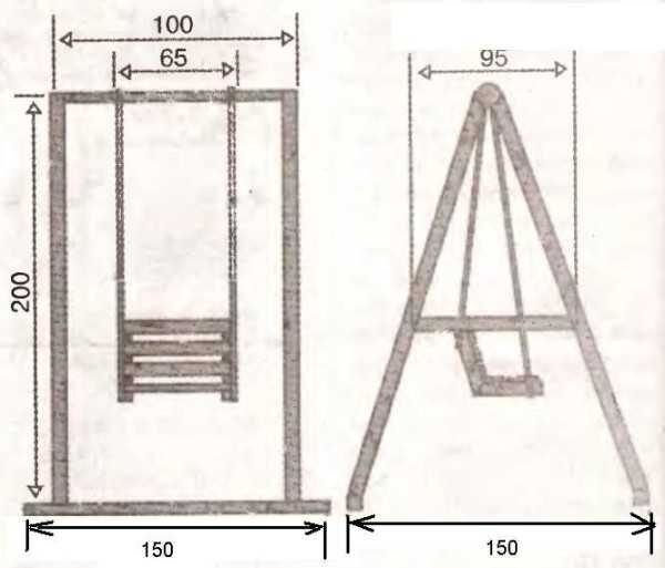 Проект качели – Садовые качели своими руками из металла: чертежи, размеры и фото