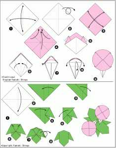 Простые цветы оригами – : . . - 50 -!