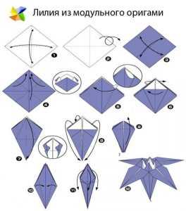 Простые цветы оригами – : . . - 50 -!