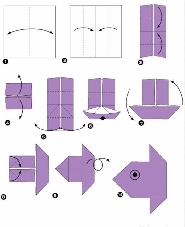 Простые оригами для детей схемы – Схемы простых оригами для вас и вашего ребенка (20 картинок) » Триникси
