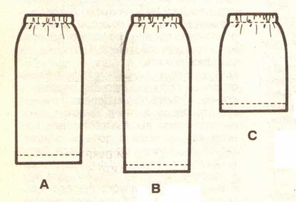 Прямая юбка выкройка на резинке – Как сшить юбку на резинке своими руками — Мастер-классы на BurdaStyle.ru
