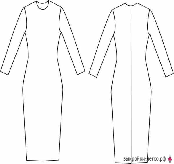 Прямое трикотажное платье выкройка – Выкройка трикотажного платья: скачать