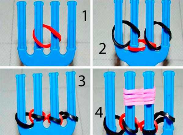 Резинки плести – Схемы плетения браслетов из резинок своими руками с фото
