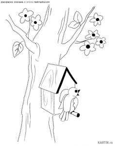 Рисунок скворечник на дереве – Как нарисовать скворечник карандашом или красками поэтапно?
