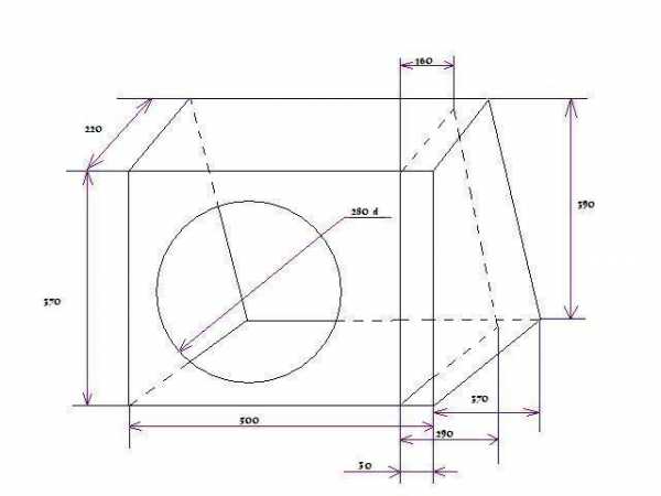 Сабвуфер своими руками в машину чертежи – чертежи и схемы » АвтоНоватор