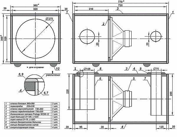 Сабвуфер своими руками в машину чертежи – чертежи и схемы » АвтоНоватор